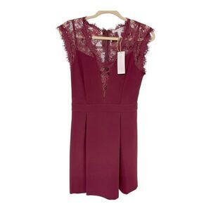 BCBGeneration Lace Insert Skater Dress Size 6